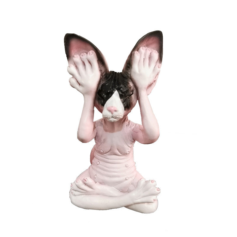 Resin Crafts Dont Look Listen Dont Talk Meditate Kittens